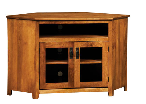 Entertainment Center Solid Wood Tv Stands Amish Furniture Outlet Mission Corner Cabinet